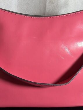 Patricia Nash Coral Pink Leather Shoulder Bag
